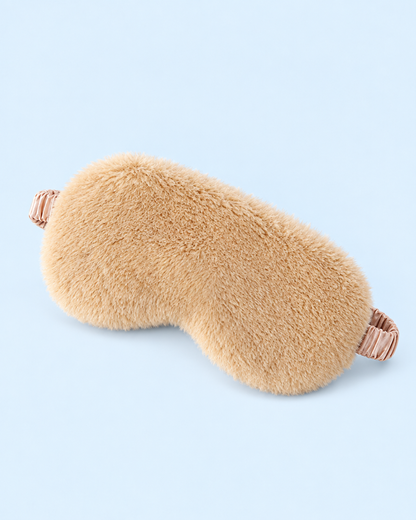 Cuddle Cloud Plush Sleep Mask - Khaki
