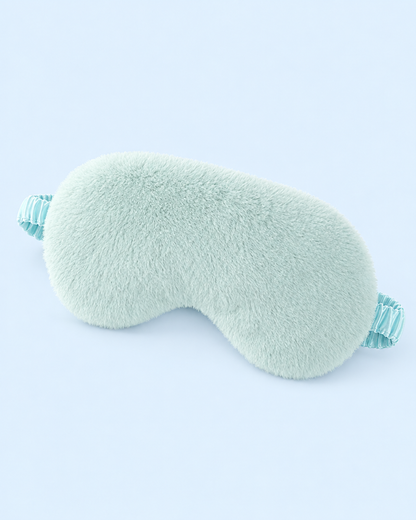 Cuddle Cloud Plush Sleep Mask - Mint Green