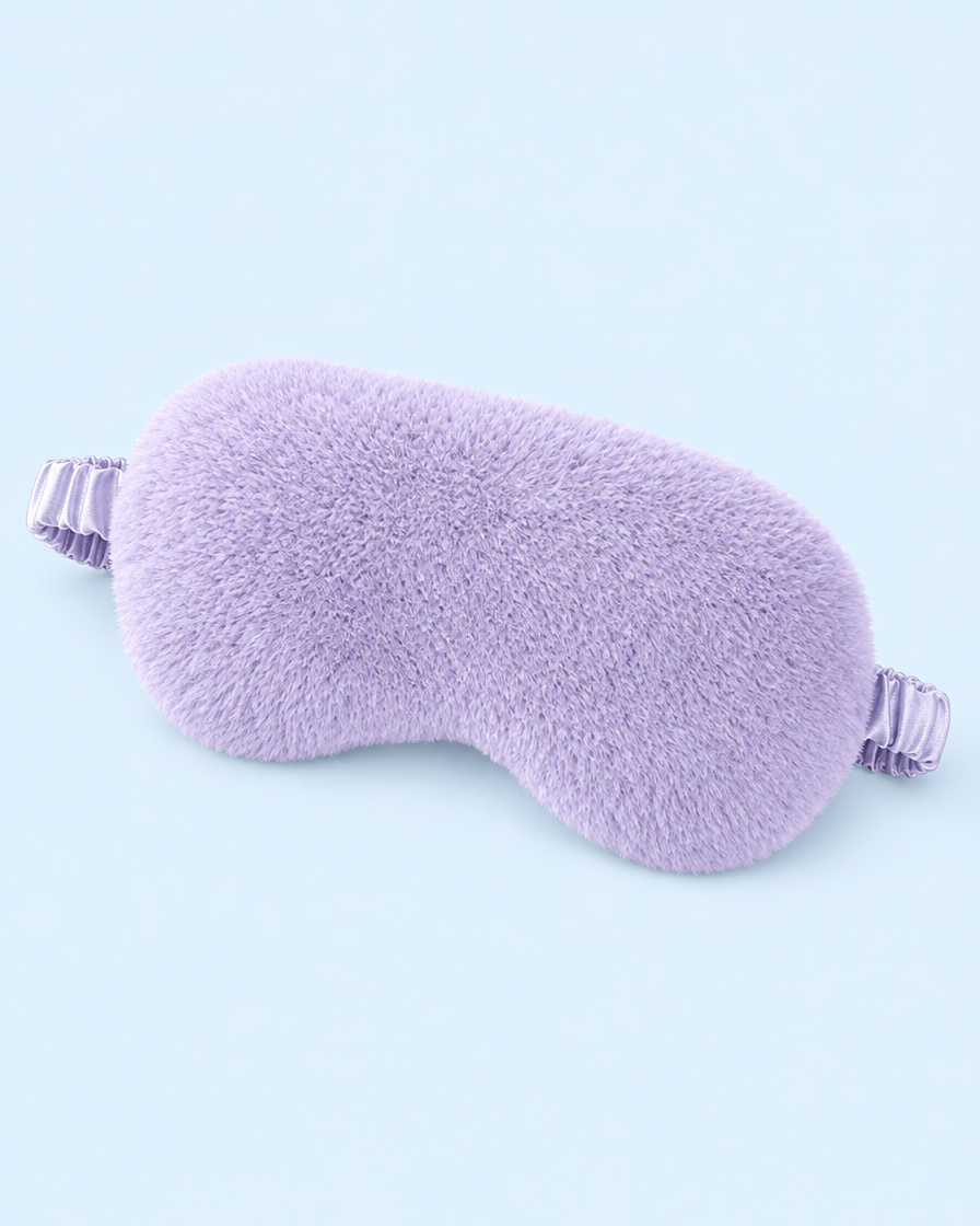 Cuddle Cloud Plush Sleep Mask - Light Purple
