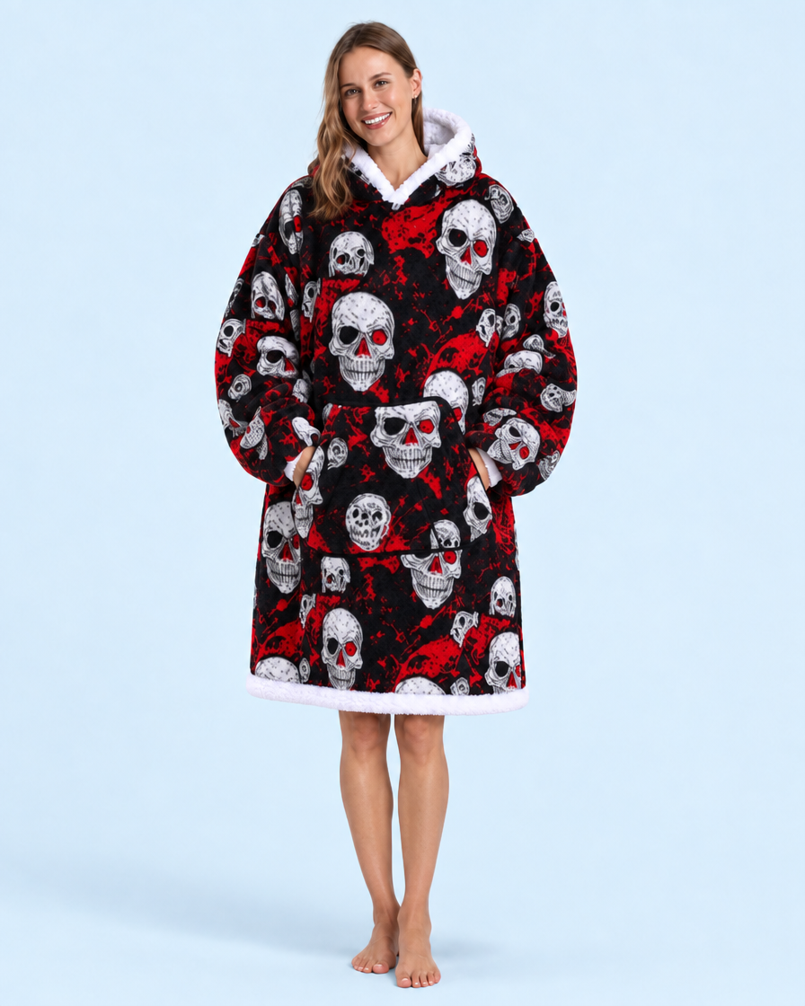 Cuddle Cloud Sherpa Hoodie - Rebel Rose, Short