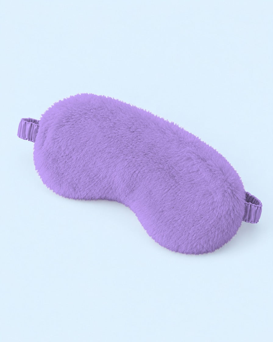 Cuddle Cloud Plush Sleep Mask - Purple