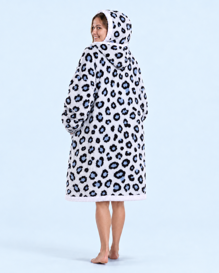 Cuddle Cloud Sherpa Hoodie - Snow Queen, Short